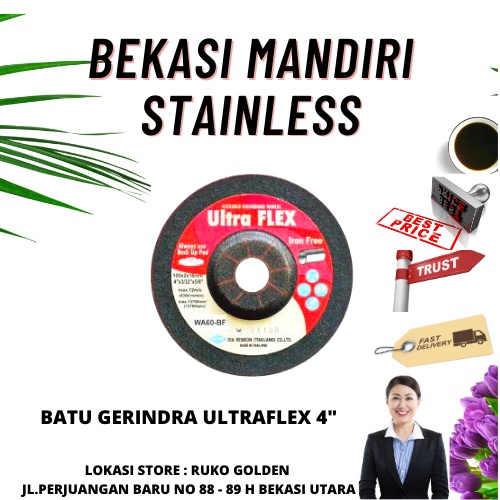Batu Gerinda Flexible Ultraflex 4 Inchi