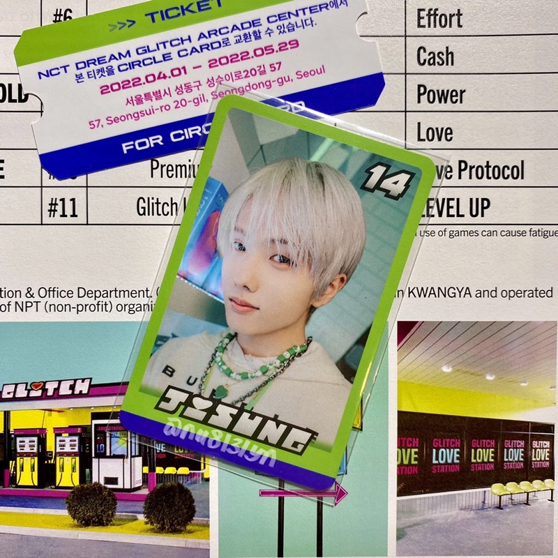 (READY) NCT DREAM GLITCH MODE OFFICIAL PHOTOCARD TRADING CARD A VER game card pop up store chenle ji
