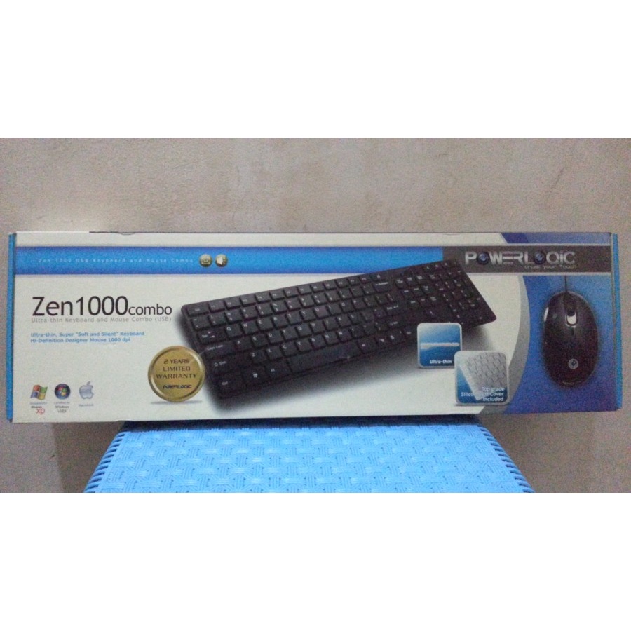 KEYBOARD MOUSE POWERLOGIC ZEN1000 COMBO