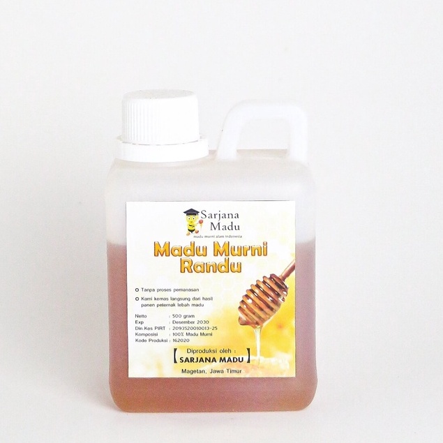 

Madu Murni Nektar Randu 1/2 Kg Sarjana Madu - Madu Murni Asli 100%