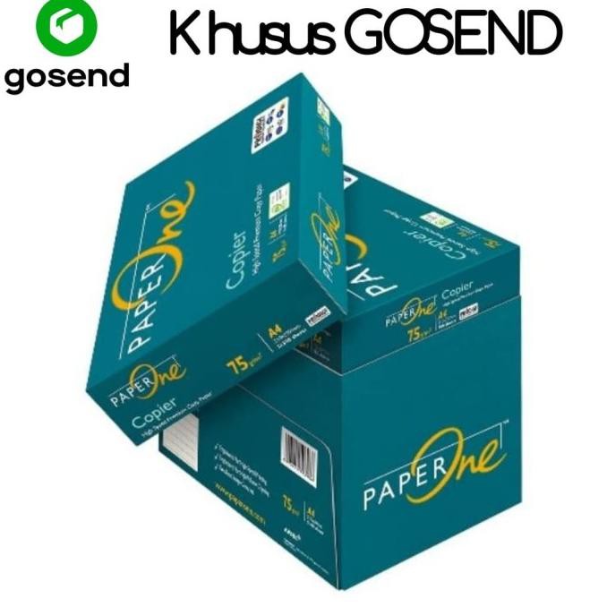 

Kertas HVS A4 75 gr Paper One 1 Dus 75gr 70gr 70 gr KHUSUS GOSEND KERTAS HVS