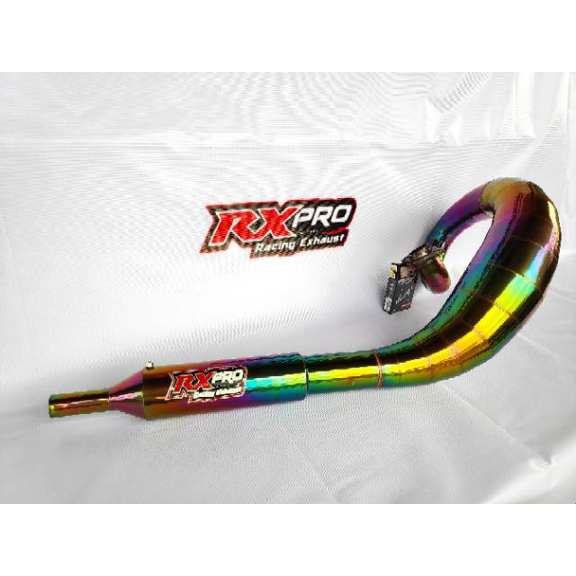 Knalpot racing rx king tipe lobster telo ful pelangi