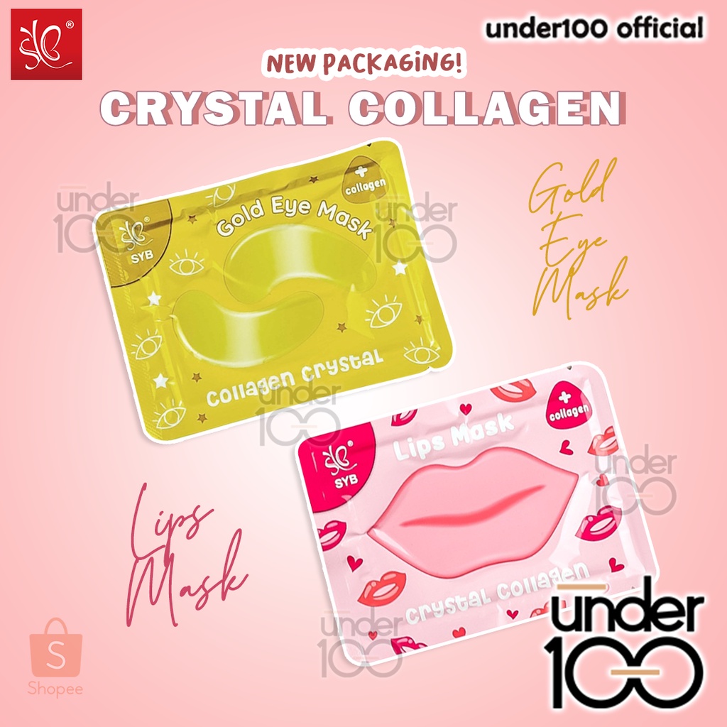 ❤ UNDER100 ❤ SYB Crystal Collagen Lip Mask | Eye Mask (✔BPOM) 6gr