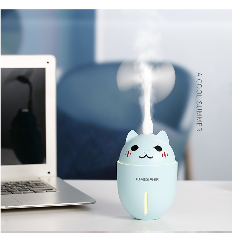 Humidifier Diffuser Adorable Pet Cat 3 in 1 - USB Pelembap ruangan kucing