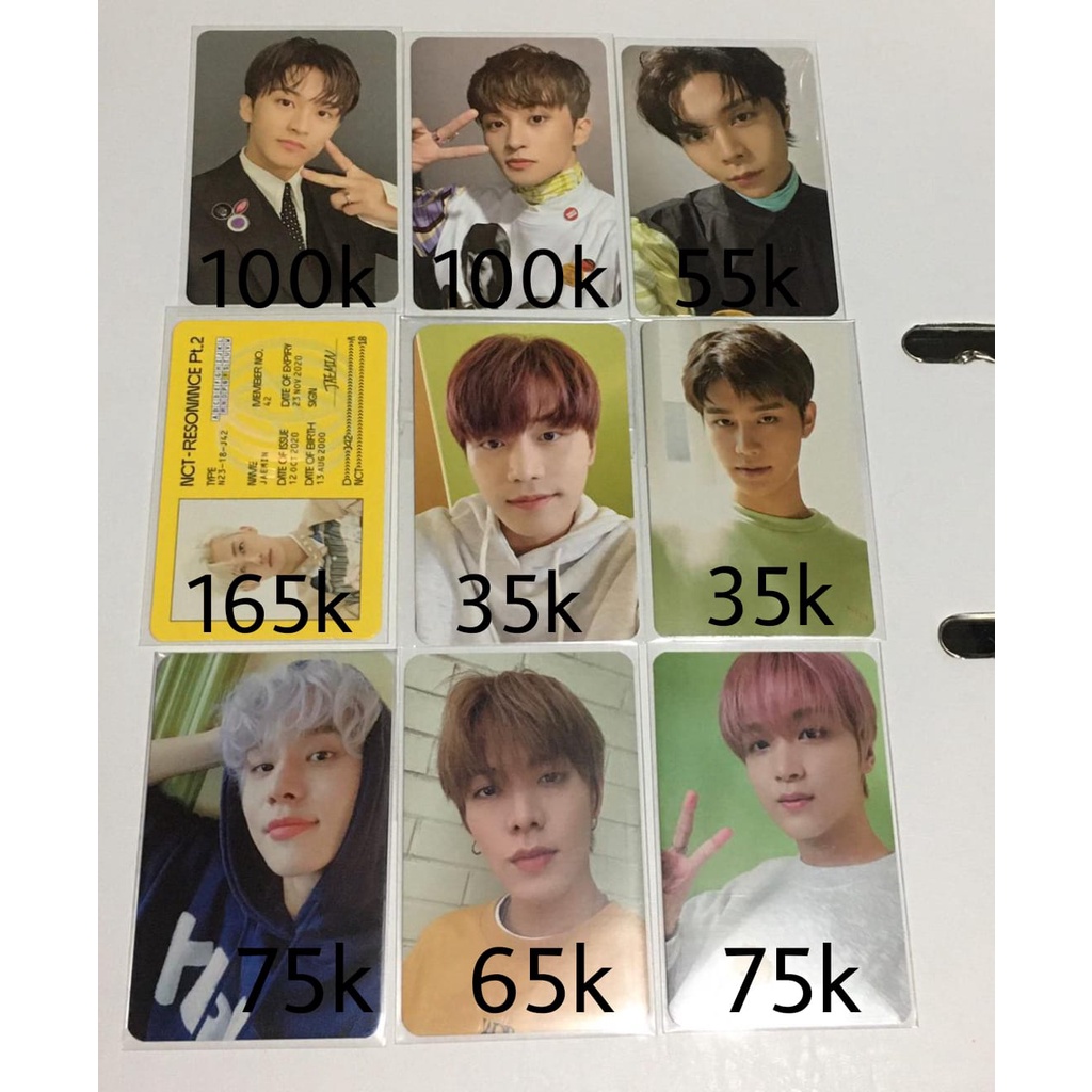 NCT PC Clearance Jaemin ID, Mark Classic, Taeil Haechan Yuta Jungwoo Slow Acid, Johnny Mark Sticky