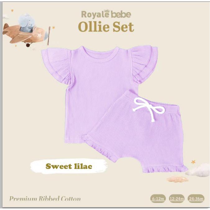 ROYALE BEBE SETELAN OLLIE SET SETELAN RUFFLE SET PIYAMA ANAK PIYAMA BAYI