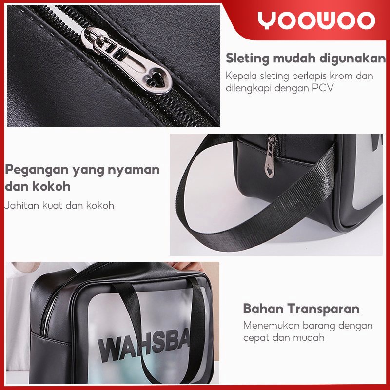 Tas Kosmetik Portable / Tas Peralatan Mandi / Pouch Organizer Tas Travel