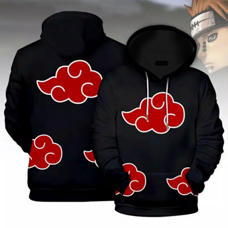 S - XXXXXL(6XL) Jaket NARUTO BIGSIZE Hoodie Anime Naruto Hoodie AKATSUKI ZipHoodie Anime AKATSUKI