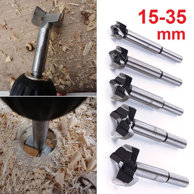 FLASH SHIP! Tool 5PCS Mata Bor Forstner Bit Pelubang Kayu Engsel Sendok Set isi 5 pcs Wood TCT Wood Hole Saw Set Paket