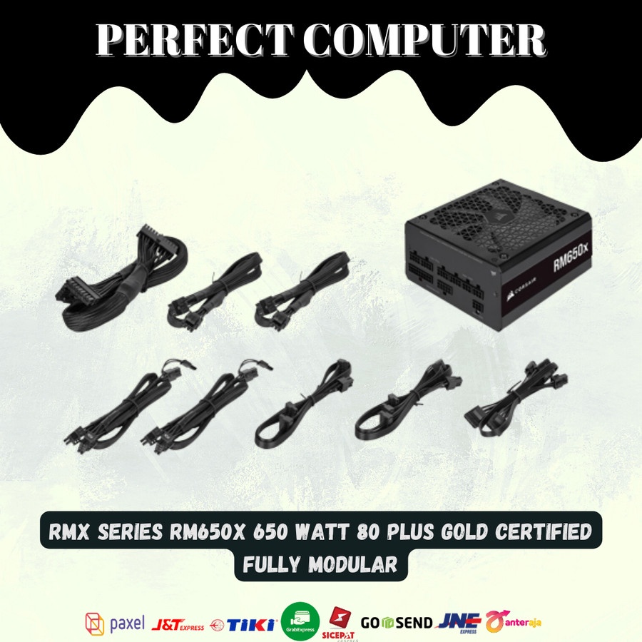RMx Series RM650x 650 Watt 80 PLUS Gold Certified Fully Modular