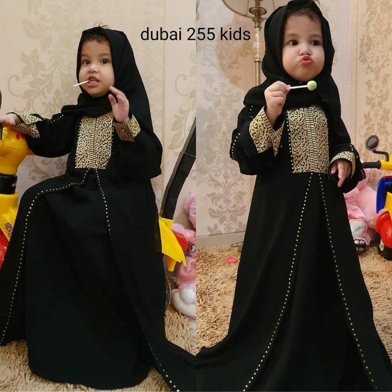 Abaya Anak Hitam Gamis Anak Remaja Abaya Anak Dubai