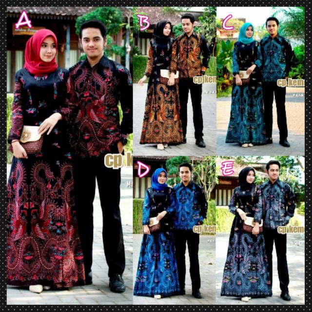 Cp. Kemeja Panjang Jumbo 2666 || couple gamis batik new motif