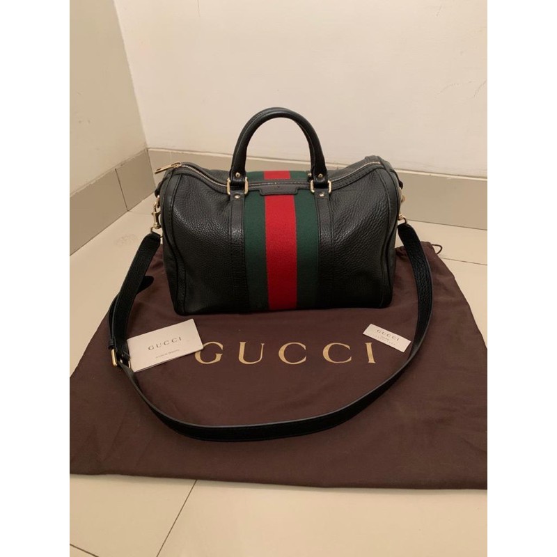 Preloved Gucci Boston Leather Bags Authentic