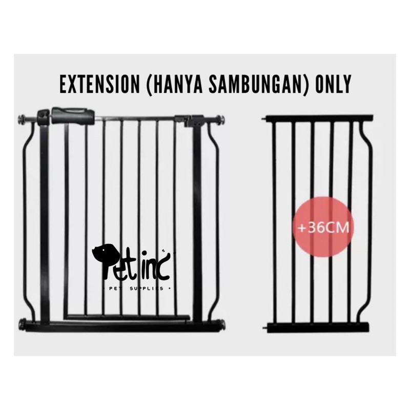 khusus sambungan atau extension premium metal dog safety gate (extension only