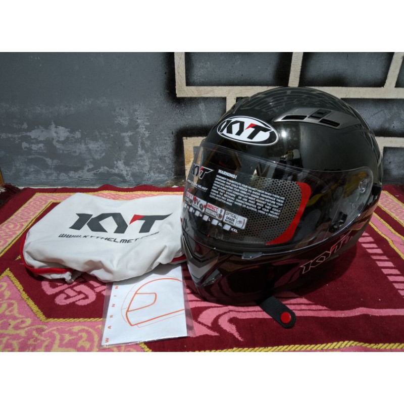 Helm KYT Falcon / Vendetta Black Glossy size XL
