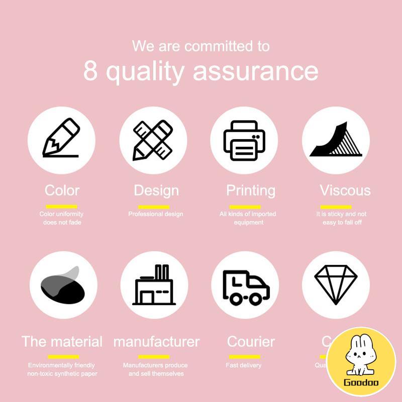 Anak-anak Kartun Lucu Stiker Menyenangkan Liburan Manual DIY Dekoratif Penyegelan Stiker Terima Kasih Tag -Doo