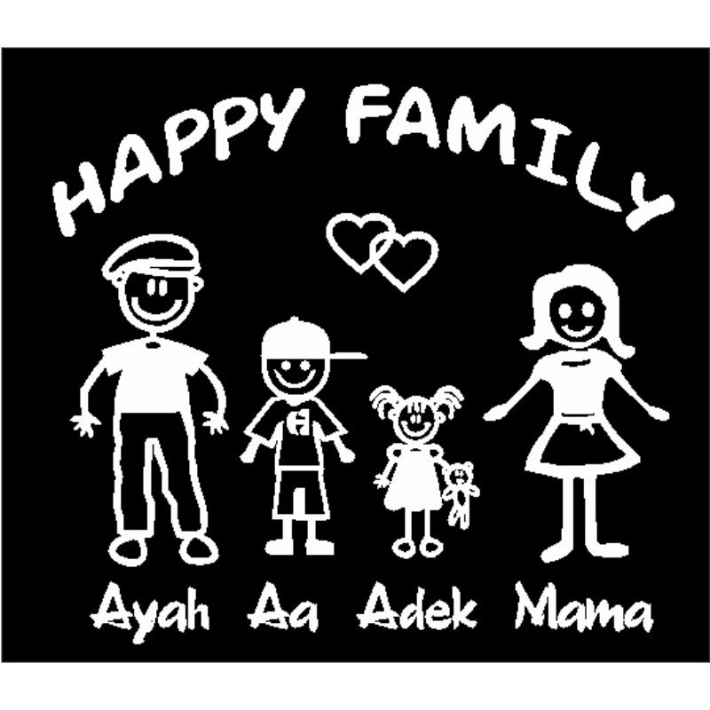 

stiker happy family