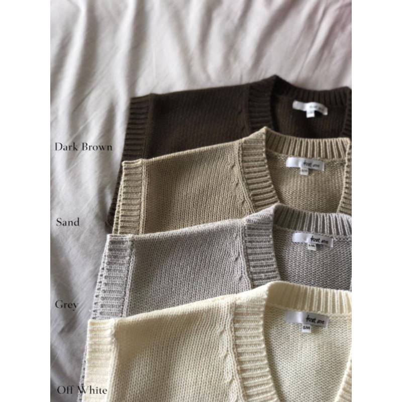 Knitme Sila Vest - Knit Vest - Rompi rajut