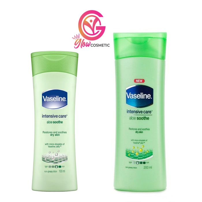 VASELINE HEALTHY BRIGHT ALOE SOOTHE 100ml &amp; 200ml