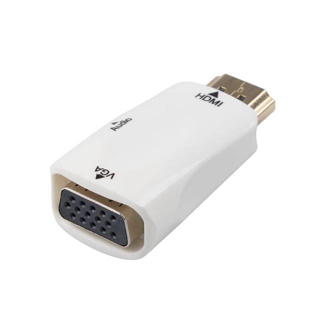 KONEKTOR HDMI TO VGA + AUDIO DONGLE