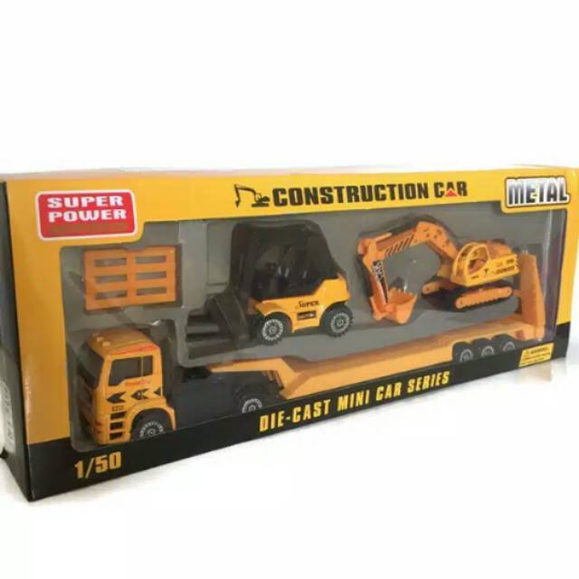 Die Cast Alat Berat bego dan shovel Construction Truck