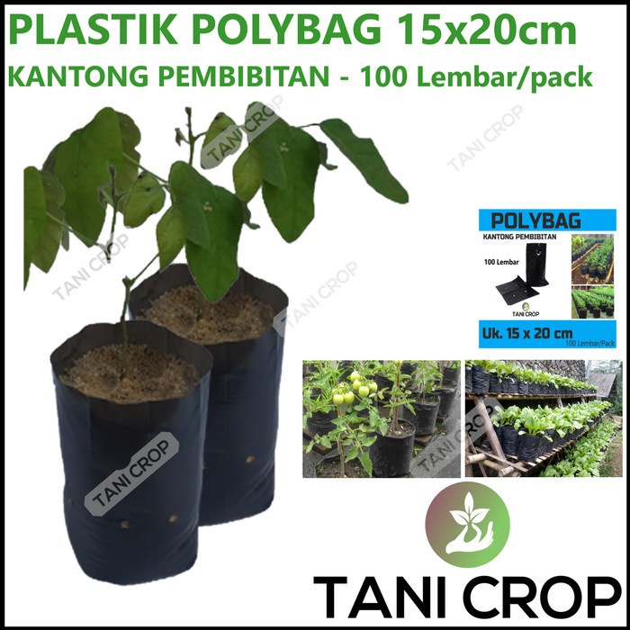 Plastik Polybag Polibag Tanaman 15x20cm 100 Lembar/pack TERLARIS
