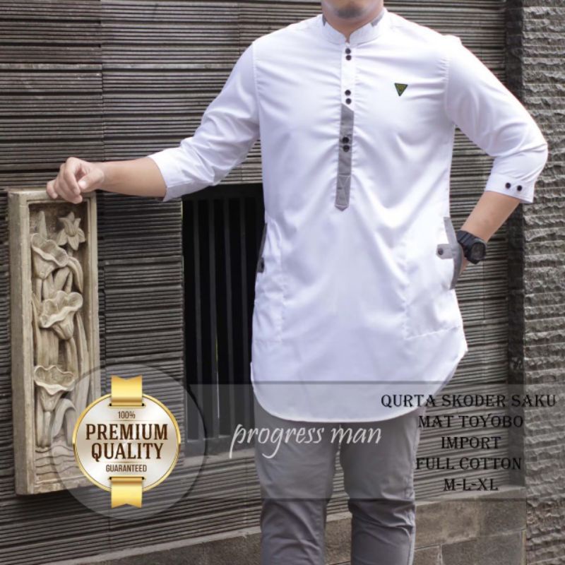 baju Koko fashion muslim pria mode pangsi terbaru original progresman