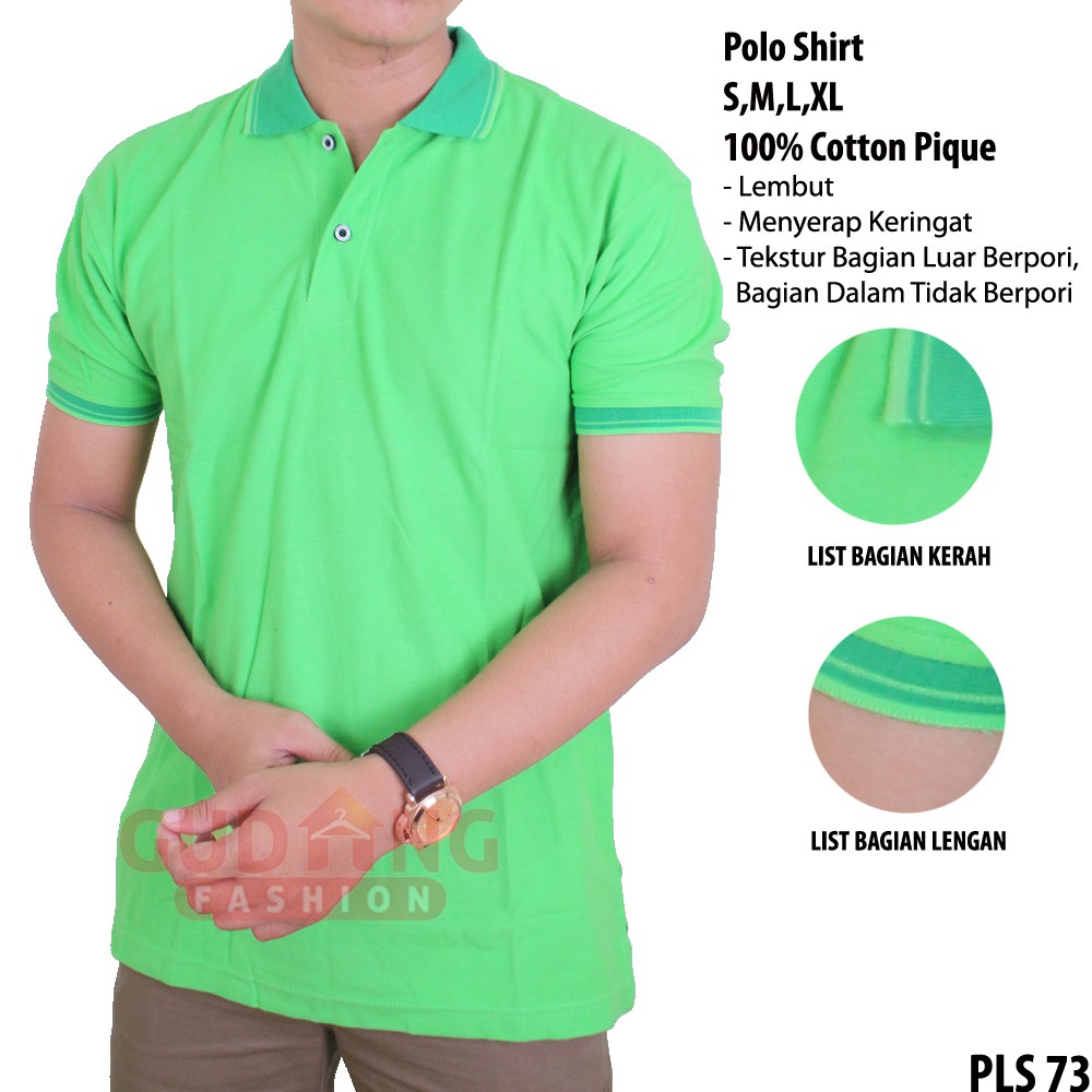 Polo Shirt Kaos Polos Pria PLS 73