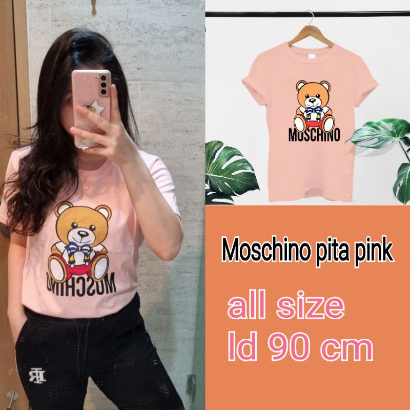 tshirt kaos karakter moschino kelinci