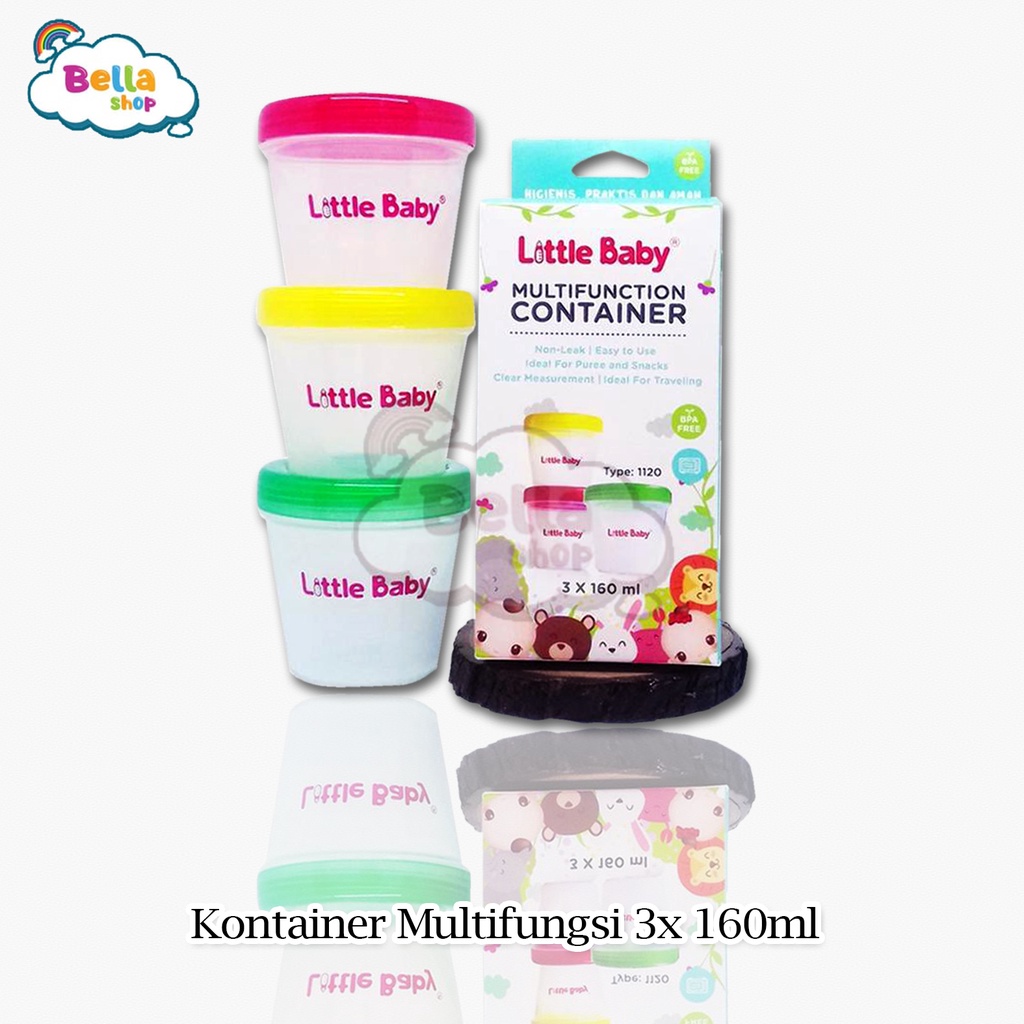 LITTLE BABY MULTIFUNCTION CONTAINER WADAH MPASI 160ML-BELLA SHOP