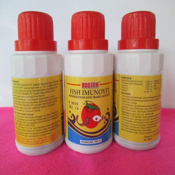 Boster Fish Imunovit 100ml 100 ml Vitamin Daya Tahan Tubuh Ikan Udang