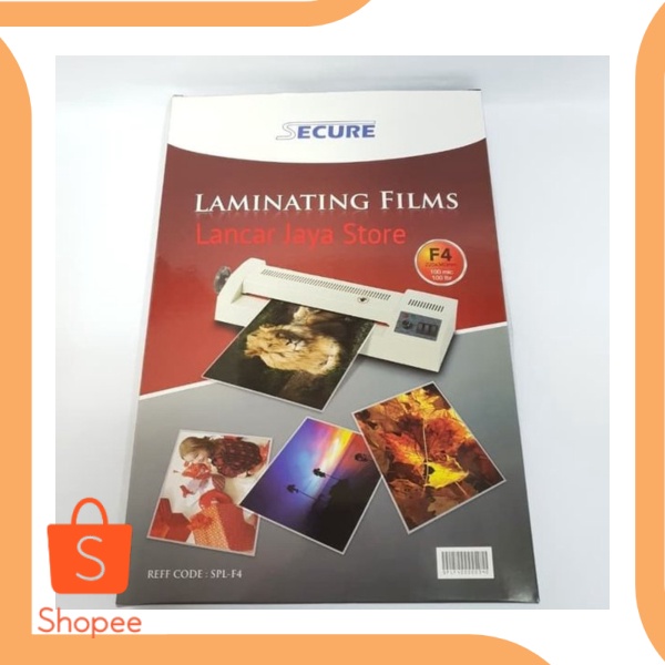 

Plastik Laminating Secure F4 100 Micron Laminating Film Secure F4 ond
