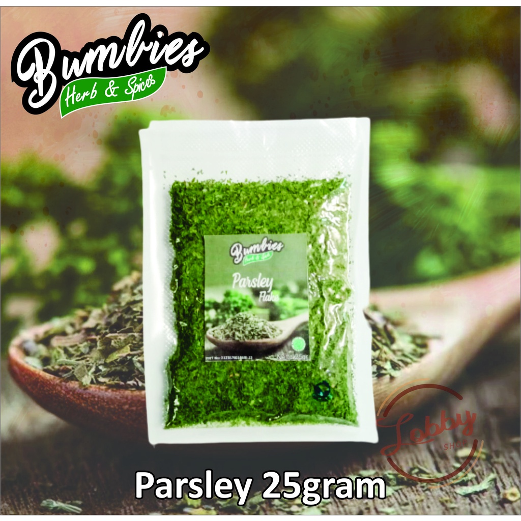 

Daun Parsley 25gr Bumbies Product Asli 100%/ Daun Parsley Premium/ Daun Parsley Murah/ Rempah Rempah