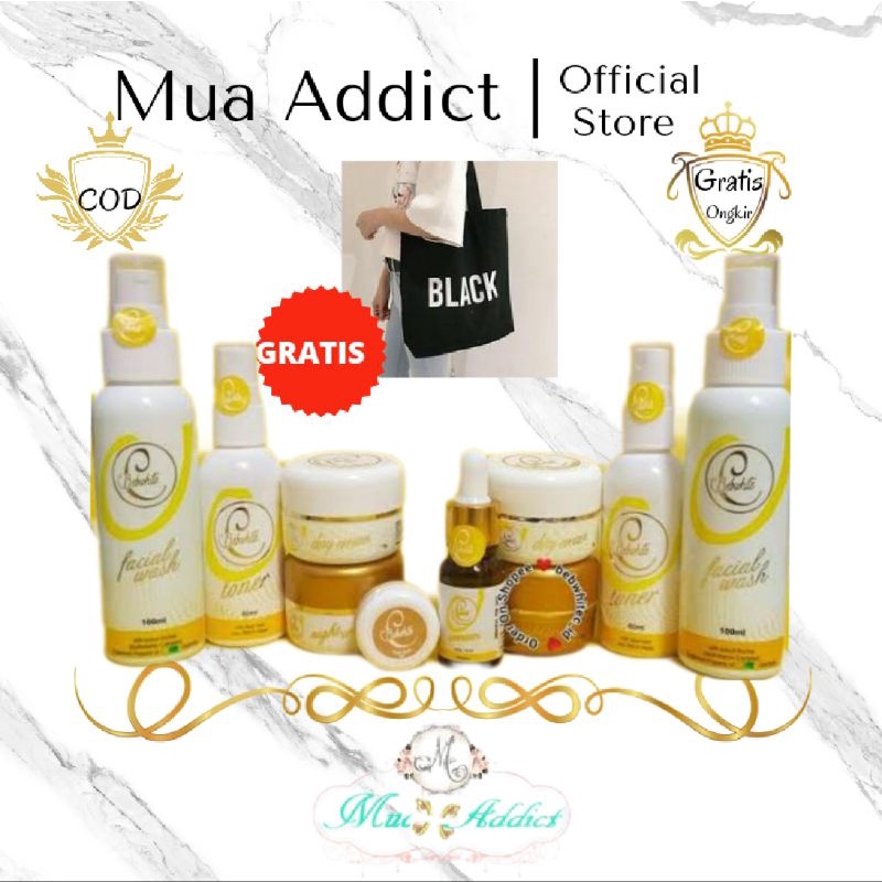 BEBWHITE C PAKET WAJAH GLOWING BPOM CREAM PEMUTIH WAJAH JERAWAT FLEK BBC FORTE
