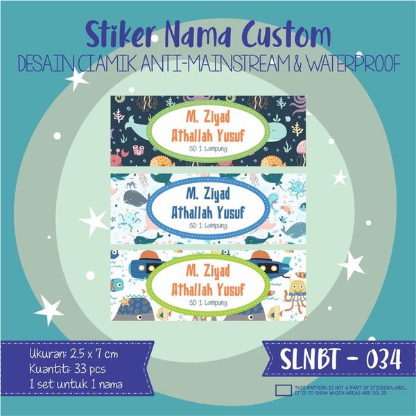 

Stok Terakhir stiker label nama anak kartun waterproof karakter kartun SLNBT-034 Berkualitas