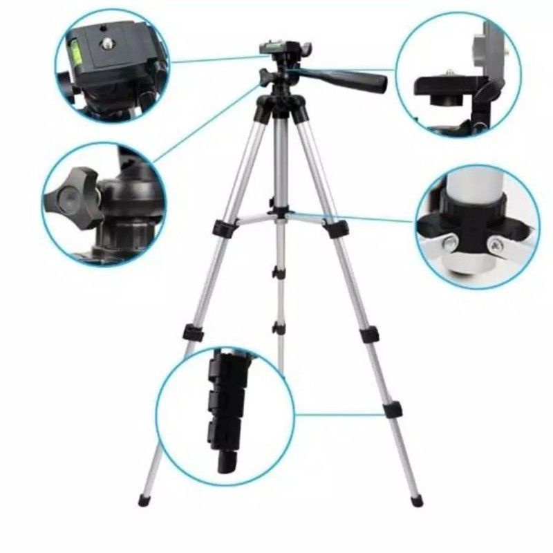 TRIPOD BLUETOOTH HP REMOTE KEPALA BAUT TRIPOD BAUT ORIGINAL 2 IN 1