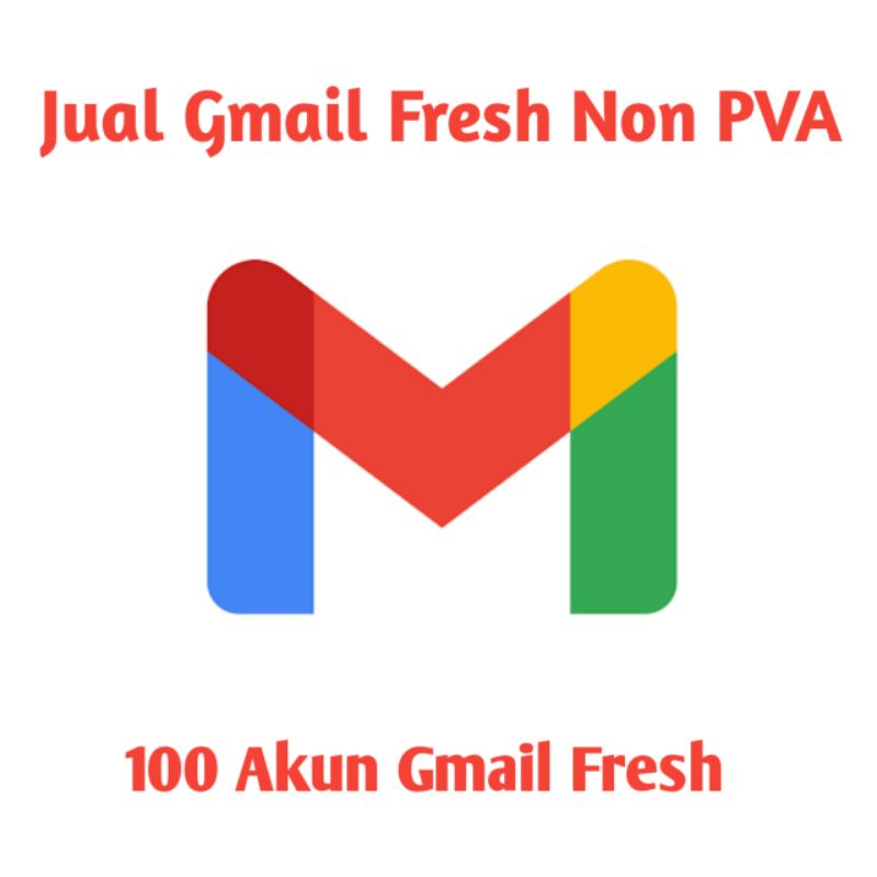 100 akun Gmail fresh non pva