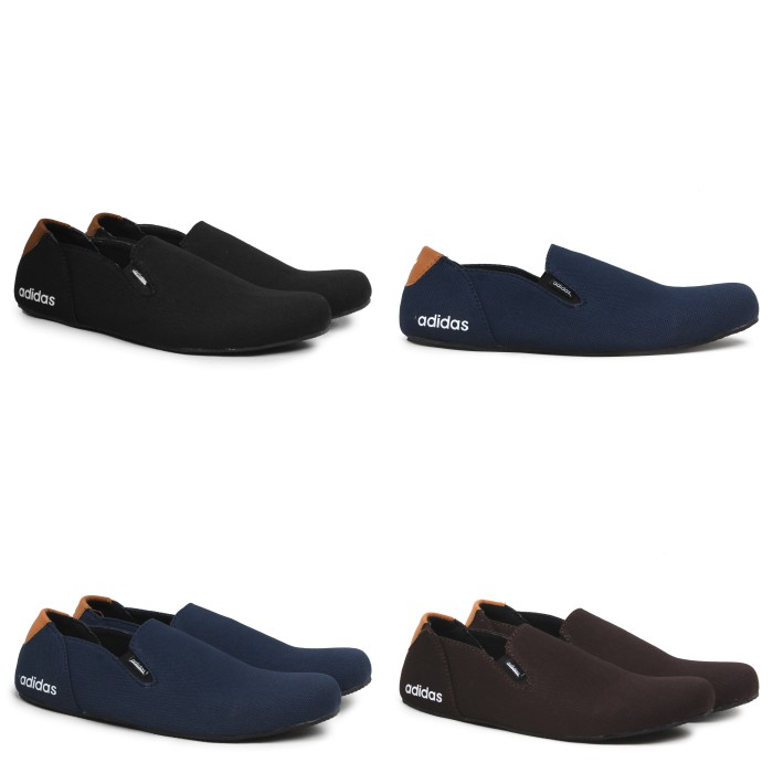 PROMO GILA!!SEPATU PRIA SLIP ON ADIDAS SIMPLE SEPATU KASUAL TERMURAH JALAN SANTAI