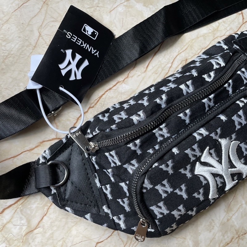 ((BEST QUALITY)) WAISTBAG NY MLB DENIM / TAS PINGGANG NY MLB DENIM / WAISTBAG NY PRIA / TAS PINGGANG NY PRIA