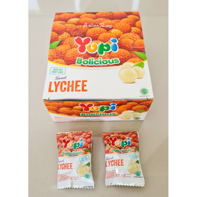 

YUPA Yupi Bolicious LECI 1box isi 24pcs - PERMEN YUPI JAJAN LEBARAN MURAH