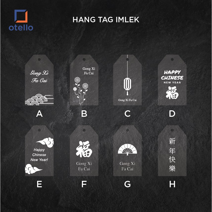 Hang Tag Imlek | Sincia Hang Tag Dekorasi Hampers Tag Chinese New Year Sincia Gong Xi Fu Xin Nian