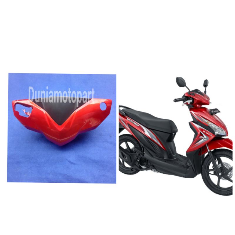 Batok kepala depan Vario 110 fi LED stater kasar merah 2015 2016