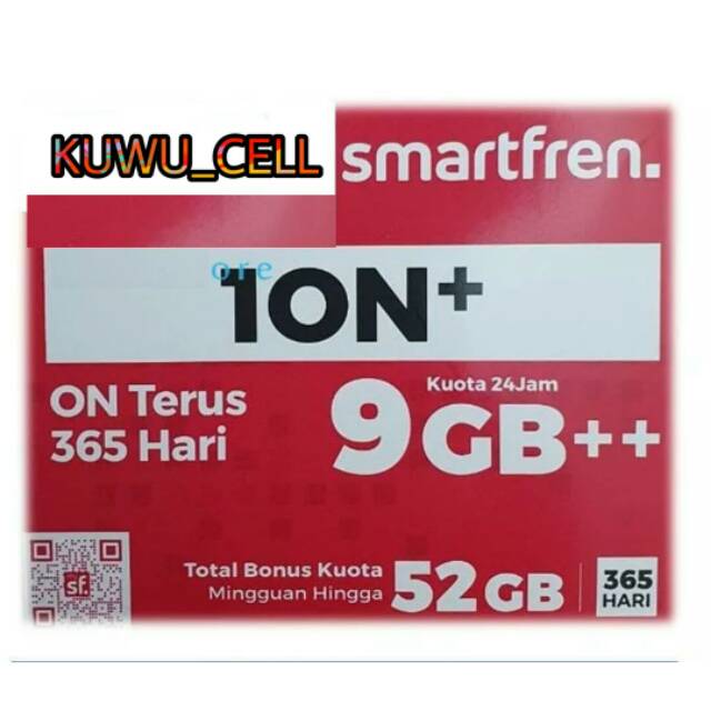 Kartu Perdana Smartfren 1ON+ (Kuota 9GB++)