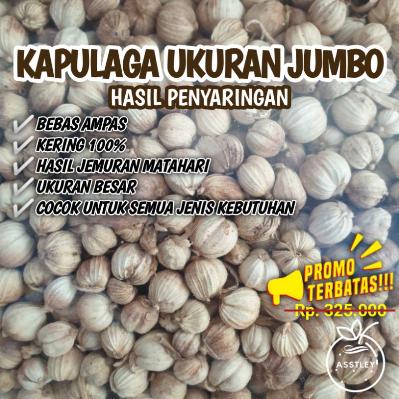 

Kapulaga kering Besrsih Tanpa Ampas 1 KG