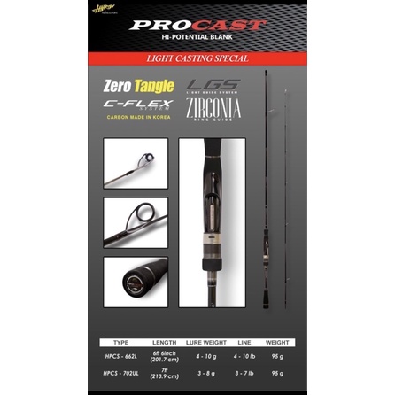 Joran Spinning Harrow Procast Light Casting Game