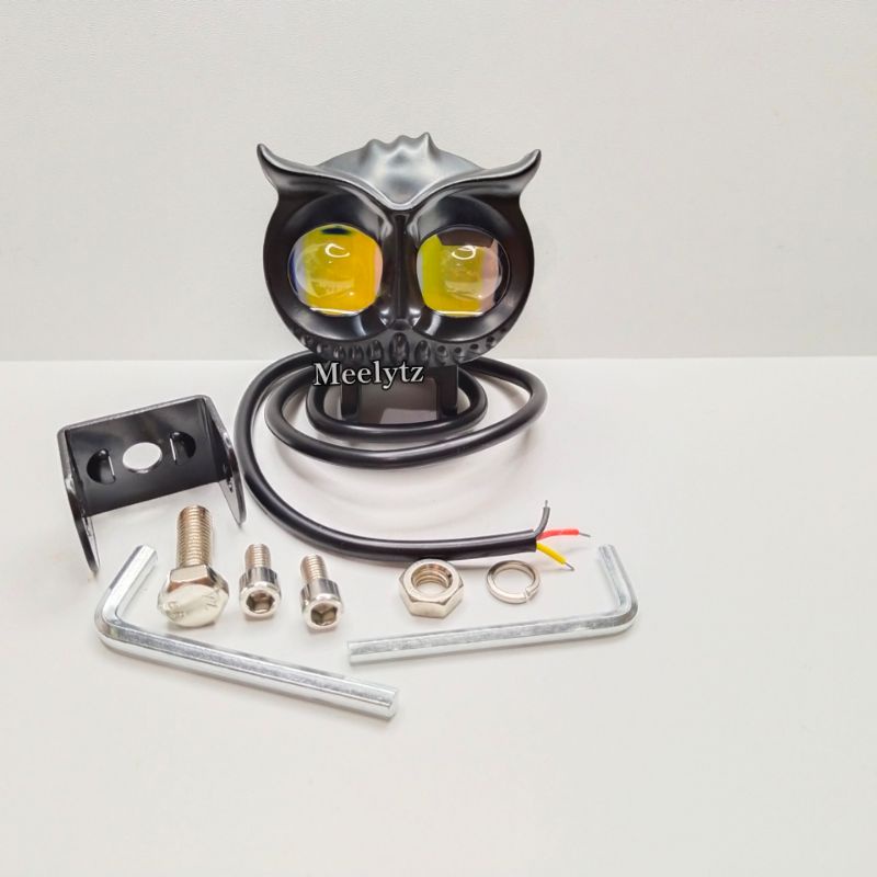 Dijamin Terang Lampu tembak Laser LED D2 OWL laser 2 mode jauh dekat Putih