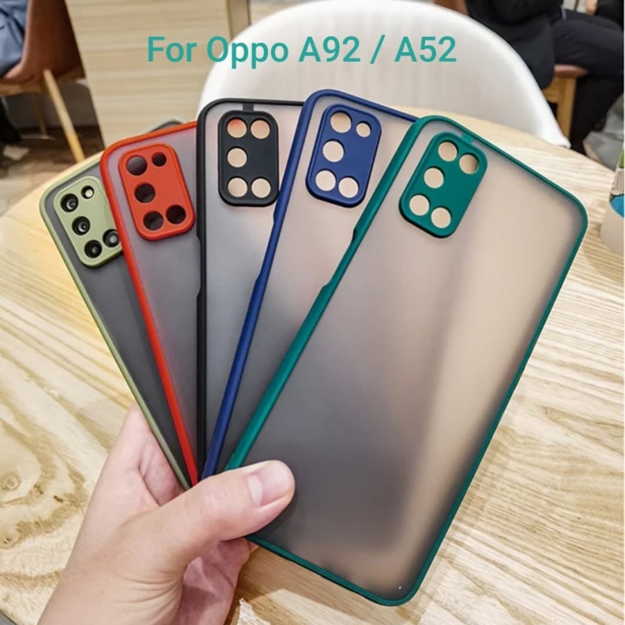 CASE MATTE OPPO A52 OPPO A92 TRANSPARAN FUZE MACARON MY CHOICE - FA