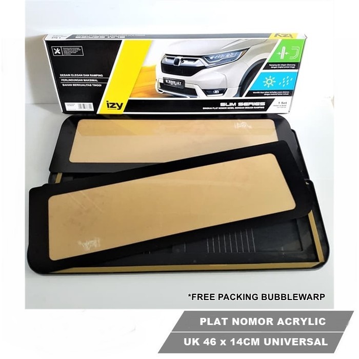 Jual Tatakan Plat Nomor Acrylic IZY Slim Series Toyota All New Agya