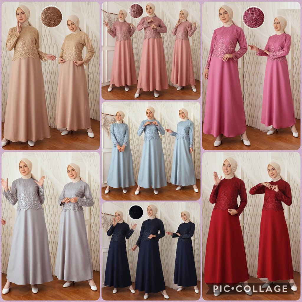 GAMIS MEWAH ELEGAN PESTA GAMIS ELEGAN MEWAH GAMIS WANITA TERBARU 2021 KEKINIAN REMAJA GAMIS BURKAT