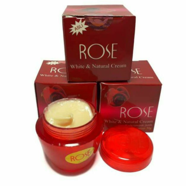 CREAM ROSE SUPER ORIGINAL SUPER /Rose White & Natural Cream /Cream Rose Asli Tutup Emboss